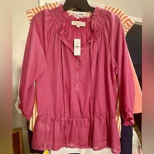 Loft blouse. Size small. Brand new. Beautiful pink.